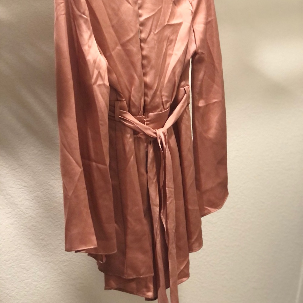 Silk coral romper